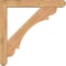 Ekena Millwork Olympic Craftsman Smooth Bracket w/ Offset Brace, Western Red Cedar, 5 1/2"W x 34"D x 34"H BKT0604X34X34OLY04SWR - alternate 4